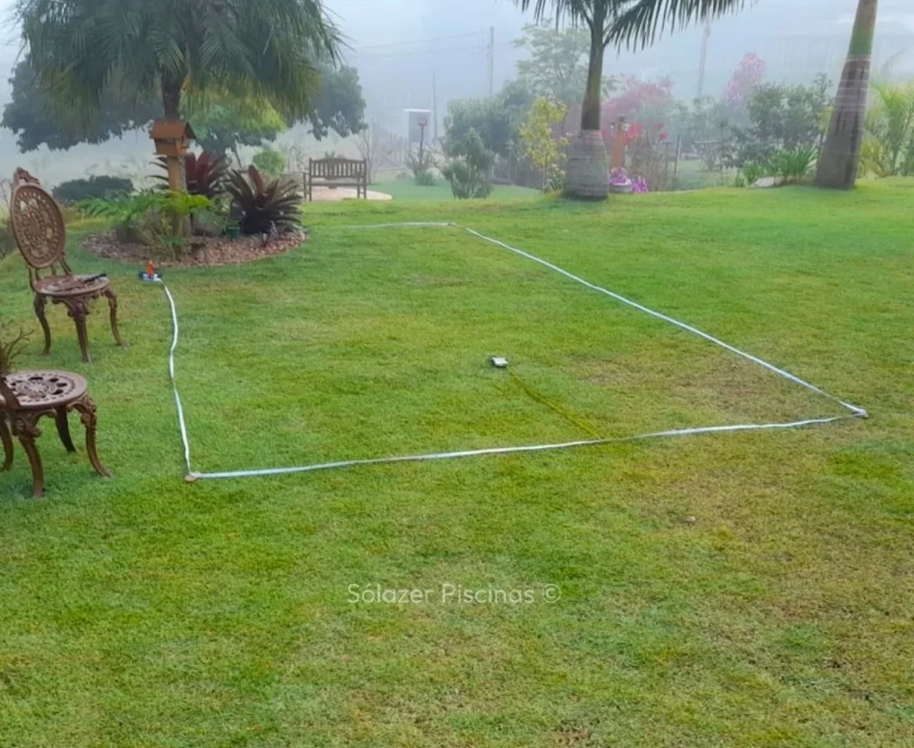 Vale a pena construir uma piscina de vinil em São Paulo - SP? 2 Orçamento e Alinhamento Inicial da Piscina