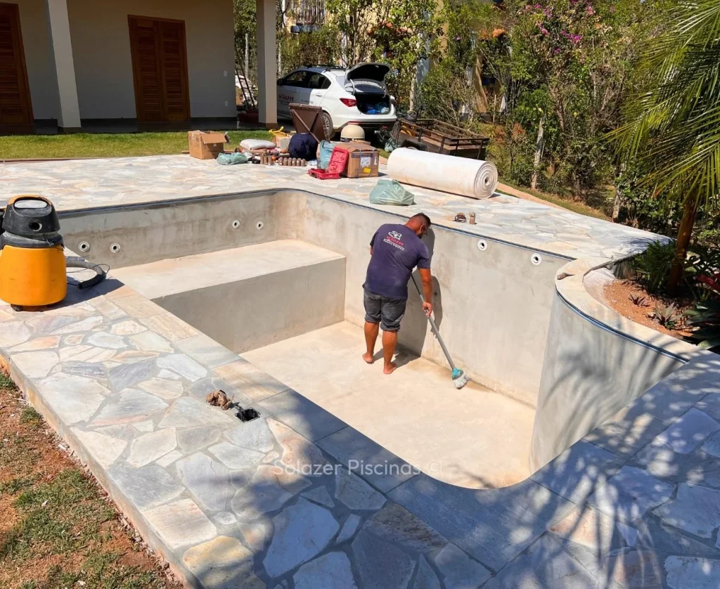 Vale a pena construir uma piscina de vinil em São Paulo - SP? 4 Preparação da Estrutura da Piscina