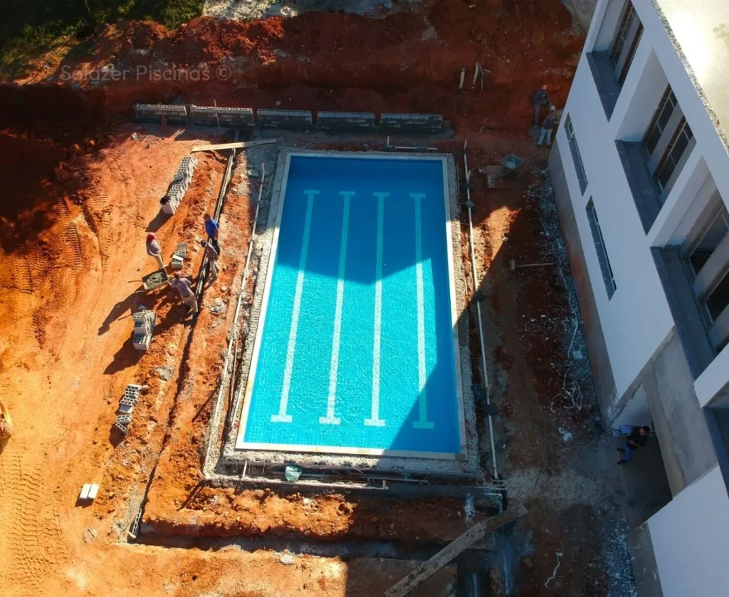 Montagem dos equipamentos e enchimento