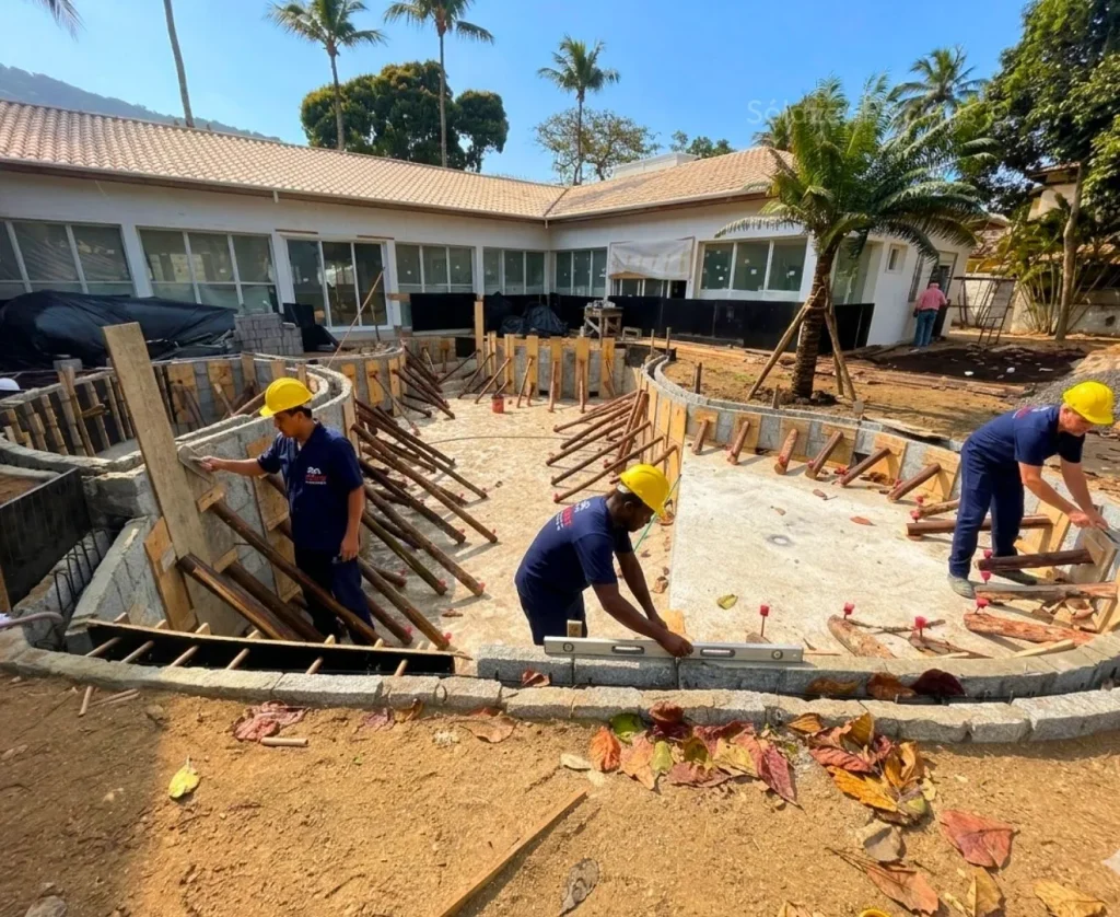 6 passos para construção de piscina de concreto armado